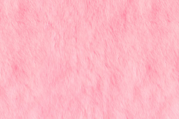 Texture of pink shaggy fur. Animal soft texture