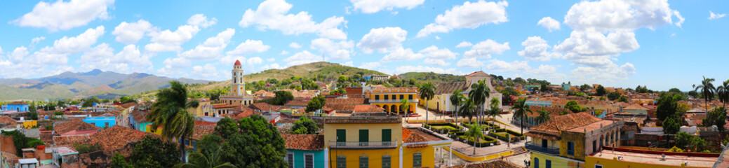 Fototapeta na wymiar Panoramic view of old town of Trinidad, Cuba