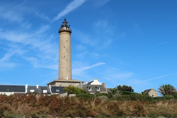 Fototapeta na wymiar Phare de l'île de Batz, dans le Finistère en Bretagne (France)