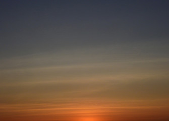 beautiful sky of sunset