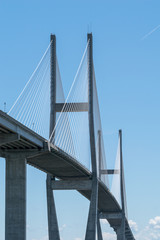 Fototapeta premium Cable Bridge in Georgia, USA