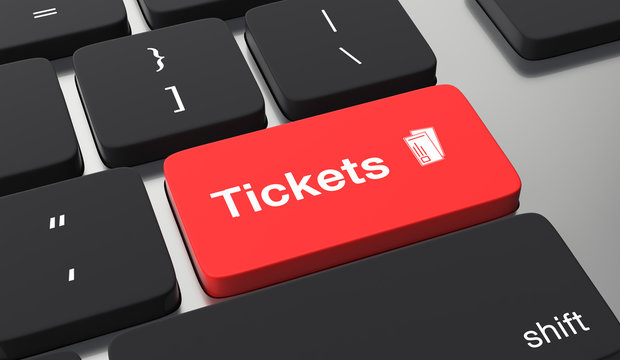 Online Tickets Concept