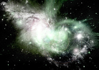 galaxy in a free space