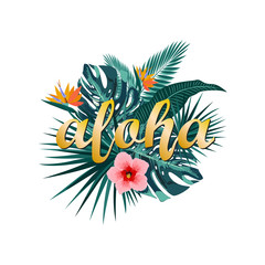 Aloha Hawaii. Aloha T-Shirt design.