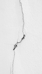 white wall with crack texture background