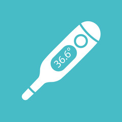 Medical digital thermometer icon