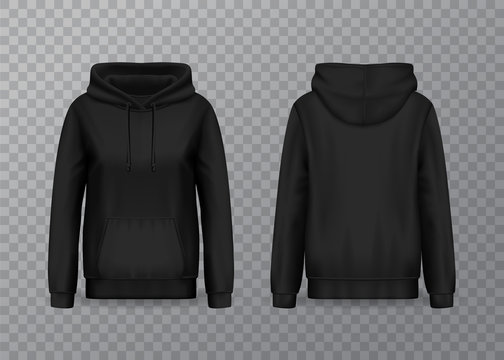 black blank hoodie