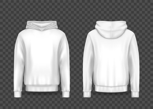 Black Pocket Pullover Hoodie Mockup Front View