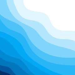 Blue wave abstract vector background