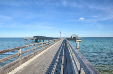an der Seebrücke in Heiligenhafen,Ostsee,Schleswig-Holstein,Deutschland