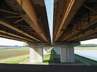 高速道路（常磐自動車道）の橋脚