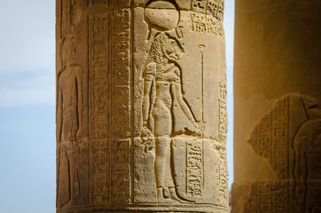 Egypt. Temple of Philae, temple of Isis. Nile