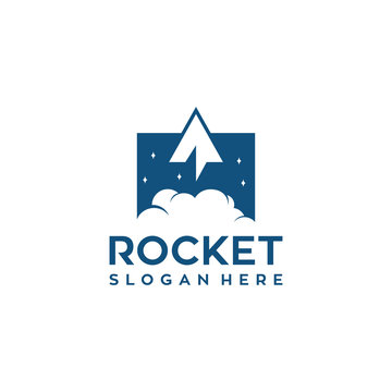 paper plane launch vector logo design