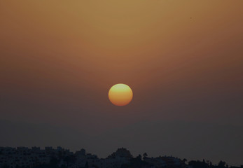 A magnificent sunrise in southern Spain, Andalucia