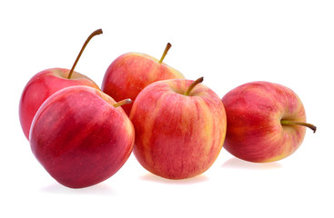 red apple isolated on white background