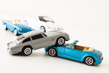 Car crash with car models