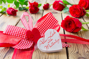 German all the best and love to Mothers Day