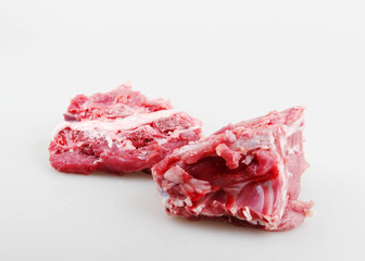 Fresh Meat Against White Background