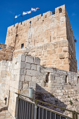 Israel. Jerusalem. Old city. Jaffa Gate. Tower of David