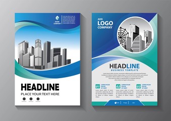 Brochure design, cover modern layout, annual report, poster, flyer in A4 with colorful triangles, geometric shapes for tech, science, market with light background