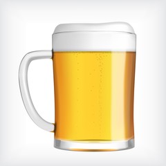 Lager beer glass mug