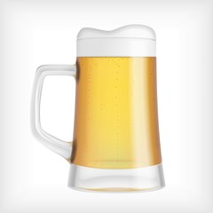 Lager beer glass mug