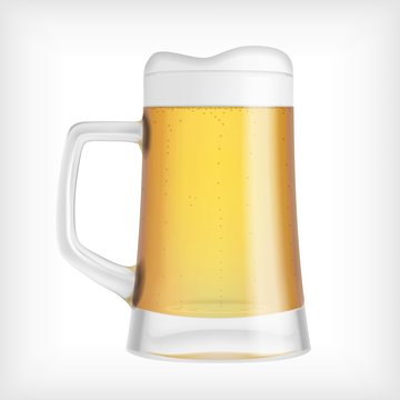 Lager beer glass mug
