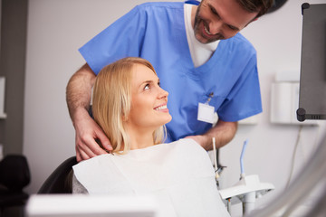 Young woman during dental appointment