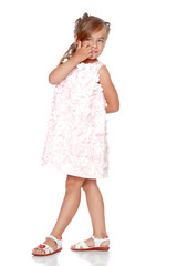 Portrait of a beautiful little girl