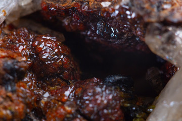 garnet  mineral rock gem stone quartz  geology specimen