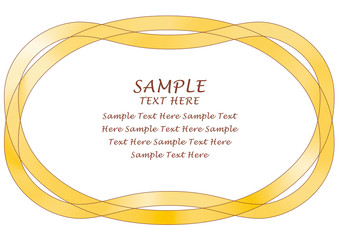 モダンなデザイン感覚と柔らかな曲線を融合したリボン状の優しい飾り罫