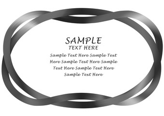 モダンなデザイン感覚と柔らかな曲線を融合したリボン状の優しい飾り罫