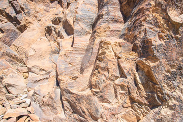 Close up of Volcanic texture  in Las Cañadas,  Teide National Park Teide, Tenerife. Beautiful unearthly texture background.