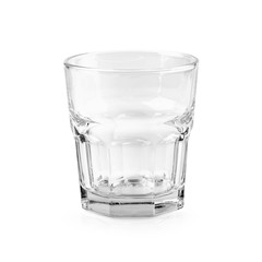Empty glass isolated on a white background