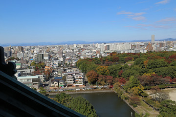 Fototapeta premium 名古屋城の天守閣からの風景