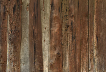 Brown wooden old board. Wood texture.