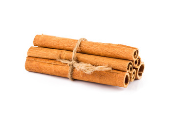 Cinnamon isolated on white background