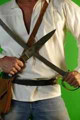 mountain man cap and ball tomahawk knife