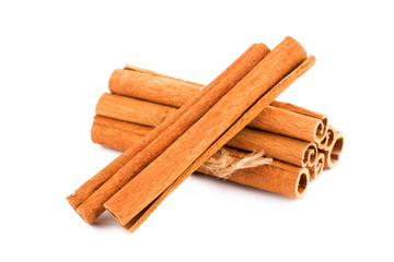 Cinnamon isolated on white background