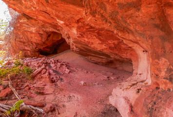 red stone in northeastern Brazil (Piauí)