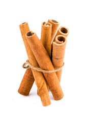 Cinnamon isolated on white background