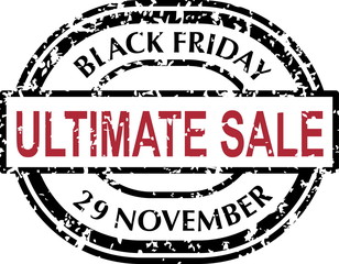 Black Friday rubber stamps