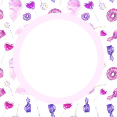 Pink sweets invitation