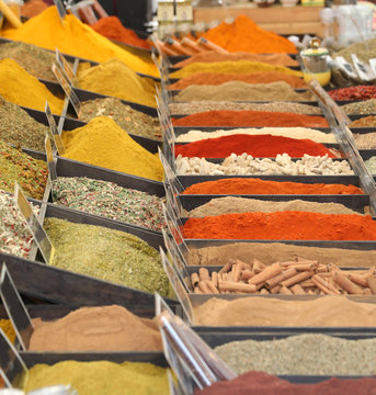 curry parika and other spices for sale