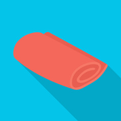 Vector illustration of roll and piled logo. Collection of roll and shower stock vector illustration.