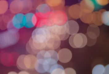 Abstract colorful circle bokeh For the background
