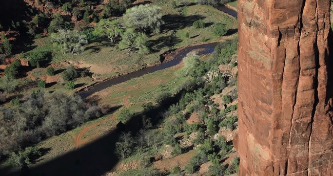 The Canyon de Chelly best-known feature is Spider Rock, a sandstone spire that rises more than 700 feet from the floor of the canyon. It's named for Spider Woman, a key figure in Navajo lore.