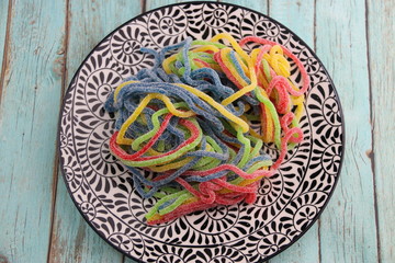 Bonbons, files acidulés