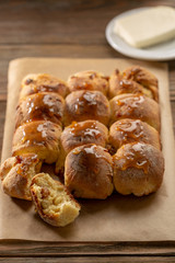 Homemade sweet butter buns
