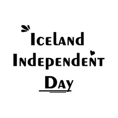 Happy Iceland Independence Day Celebration Flag Vector Template Design Illustration